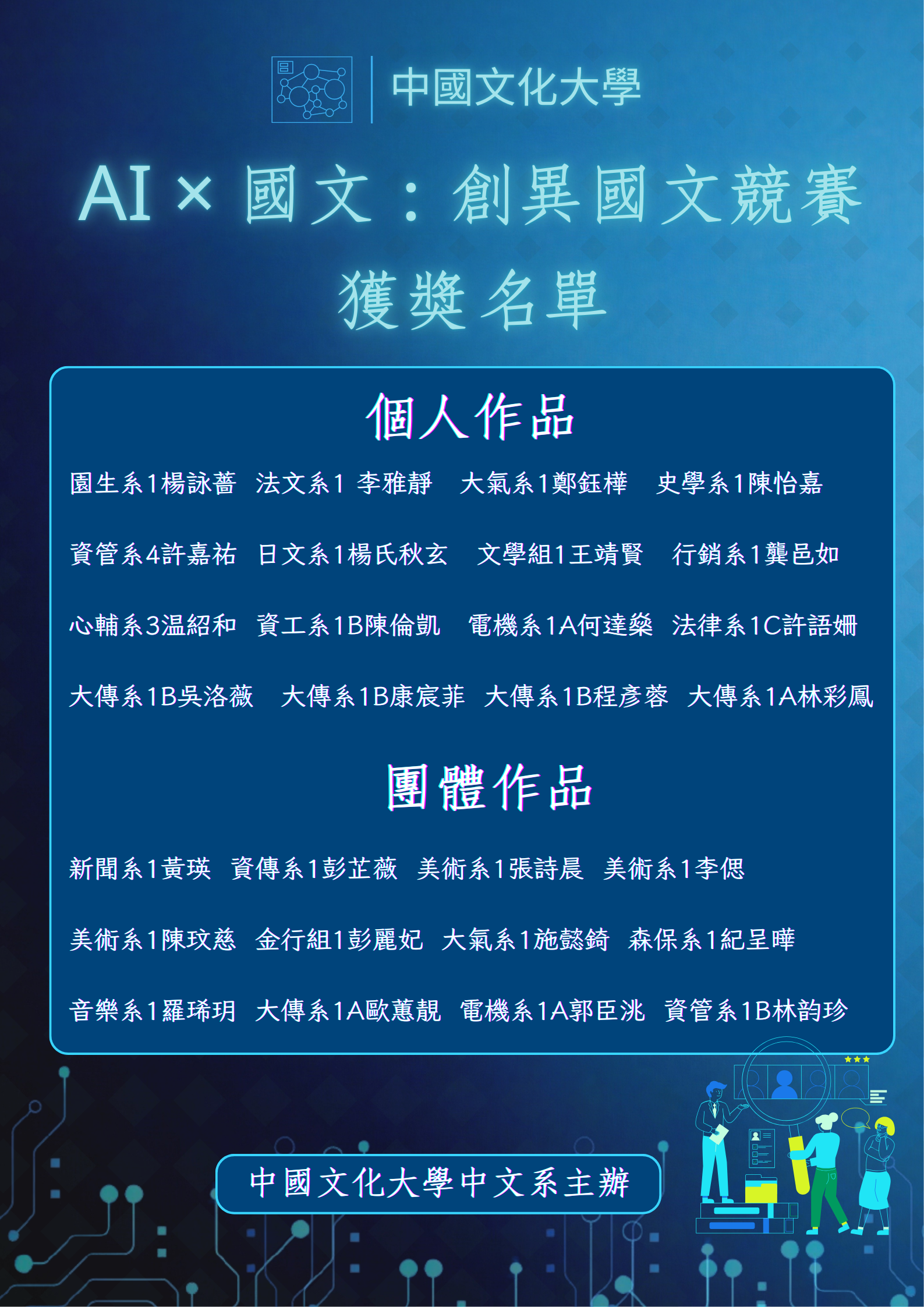 創意國文競賽獲獎名單